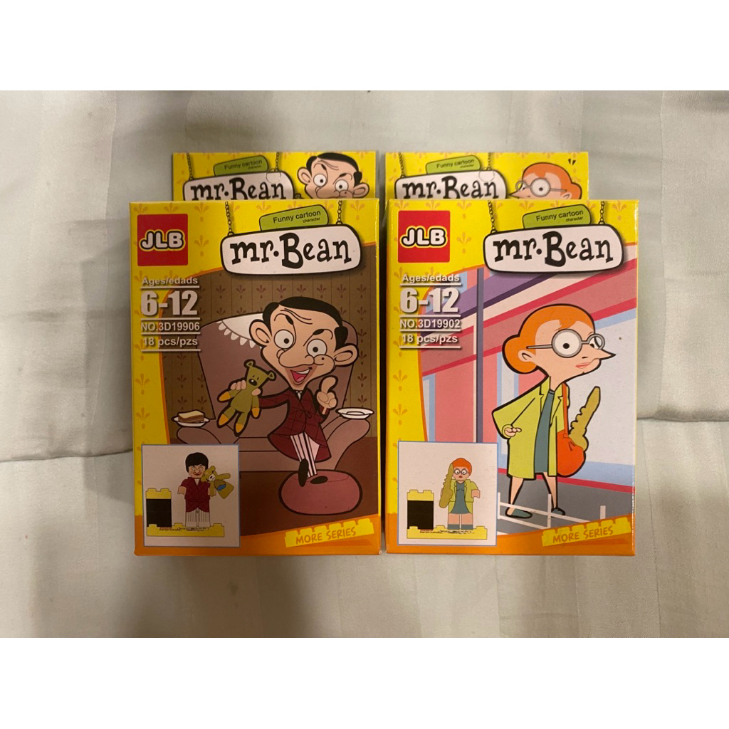 2x Mr.Bean Lego Brick Minifigure 19902 19906