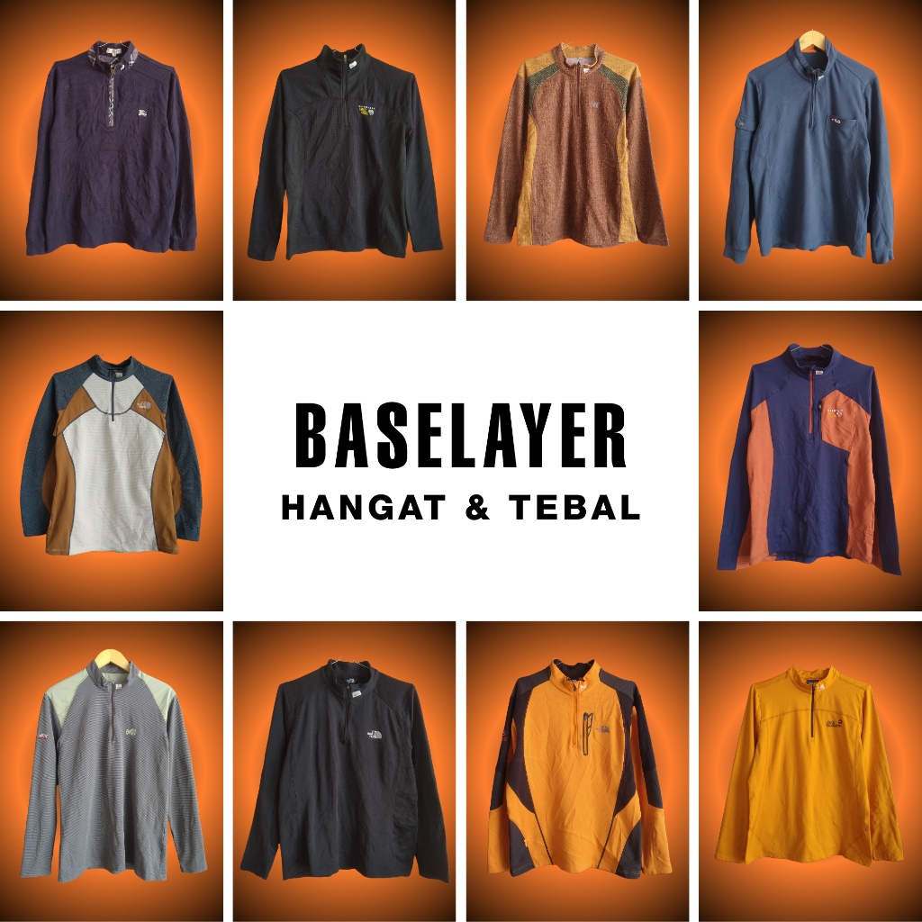 Vol. 1 Base Layer Outdoor - Hangat & Tebal | Adventure, Hiking, Camping, Sport
