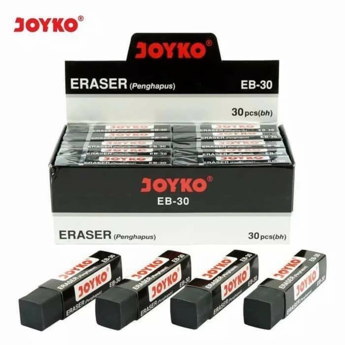 

Penghapus Pensil / Penghapus Panjang Hitam Joyko / Penghapus Sekolah Joyko Hitam EB-30 [ 1 PAK 30PCS)