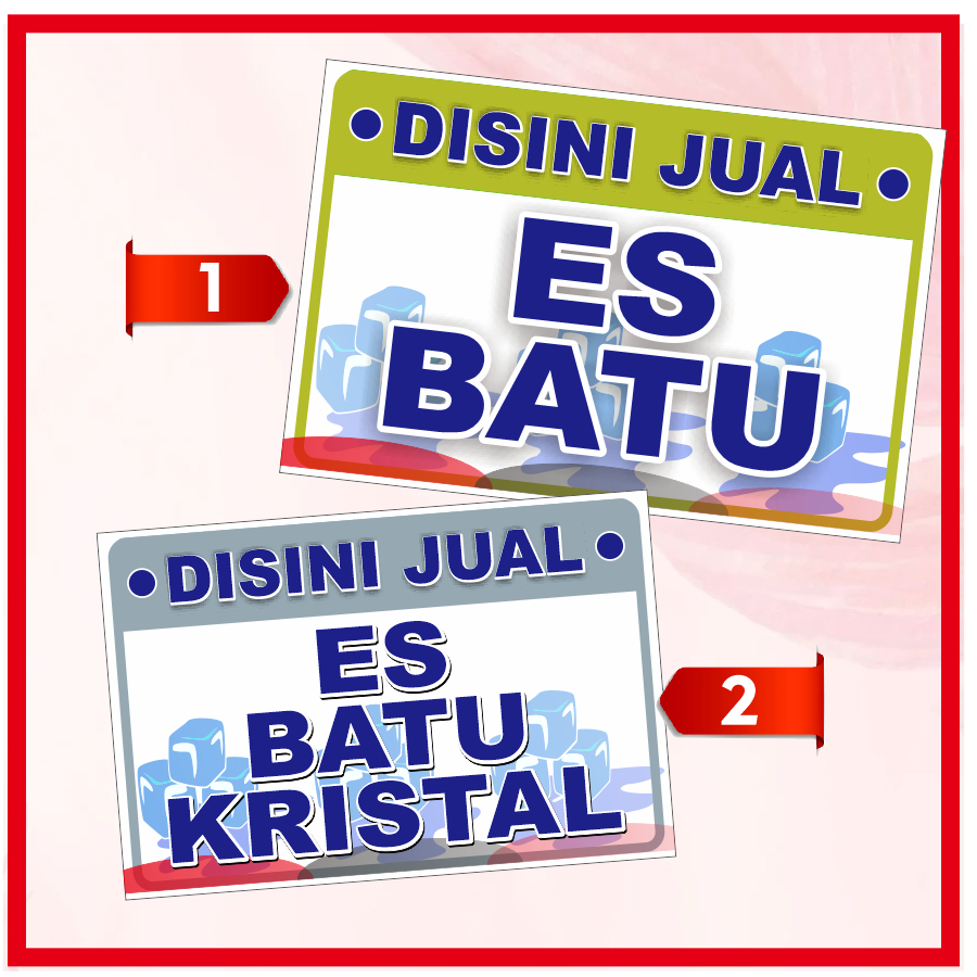 

Stiker jual es batu ,stiker jual es batu kristal waterproof