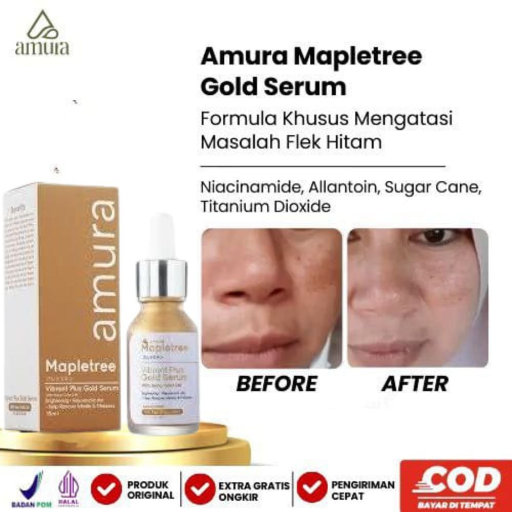 Amura Gold Serum – Cerahkan & Haluskan Kulit Wajahmu