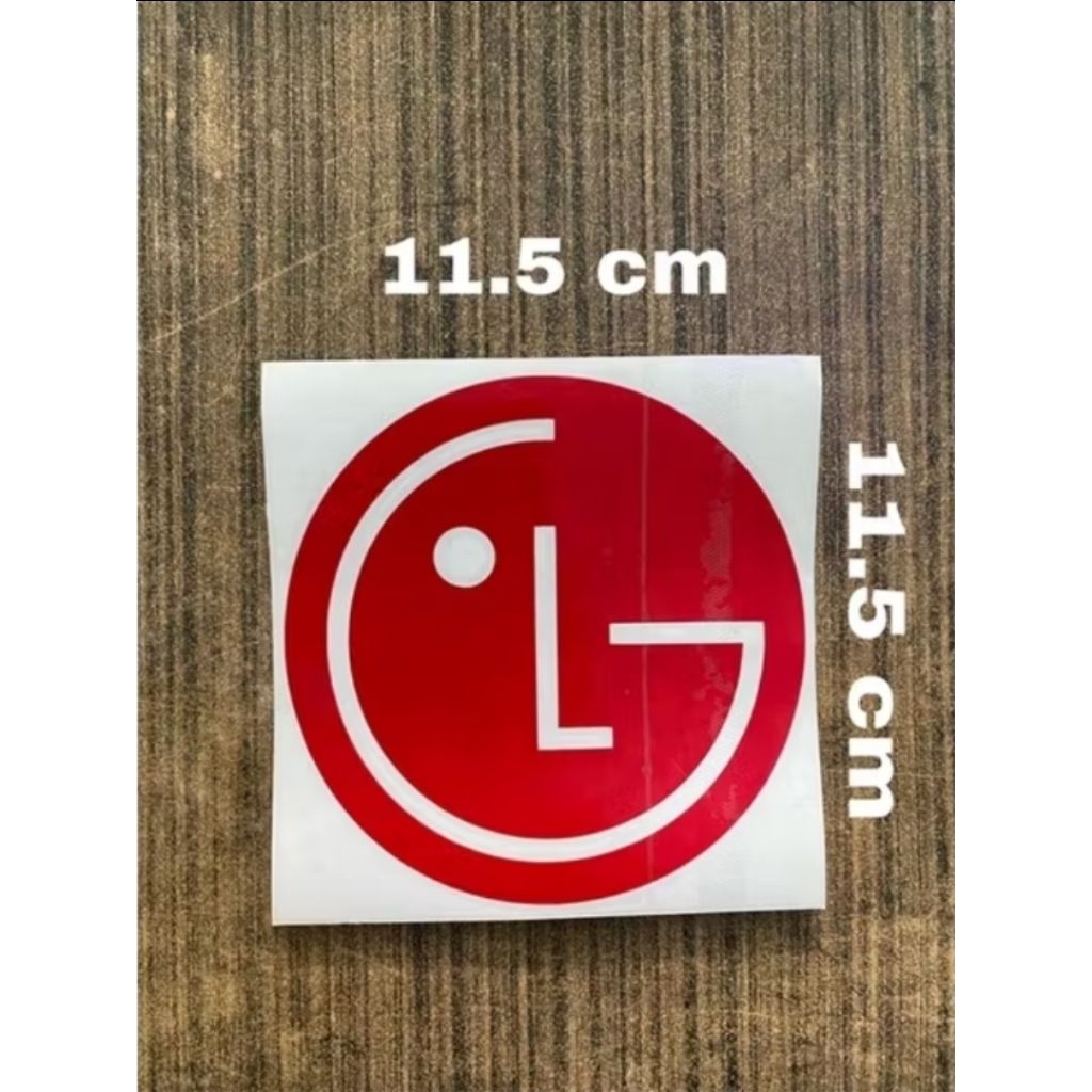 

CUTTING STIKER LOGO LG UKURAN 11.5CM × 11.5CM