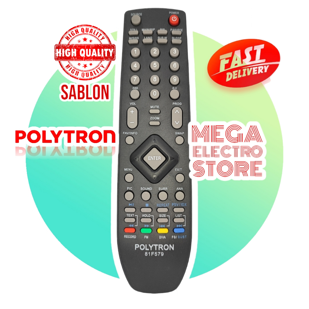REMOTE TV POLYTRON 81F579 LED / LCD