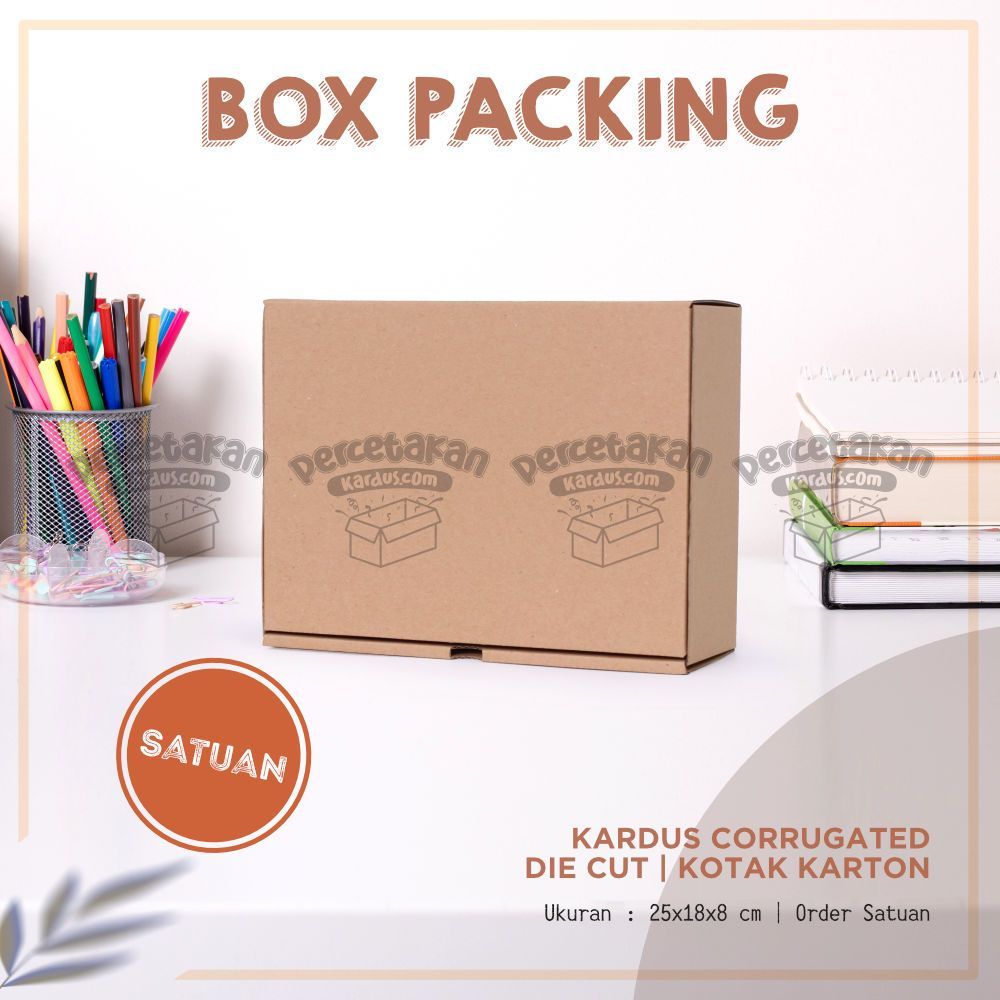 

Kardus Corrugated 25x18x8 CM | Die Cut | Kotak Karton | Box Packing Souvenir Pizza