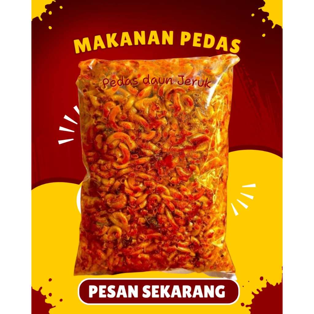 

Makaroni Bantat 1kg Pedas Daun Jeruk Pedas Bumbu Makroni Extra Pedas enak murah gurih