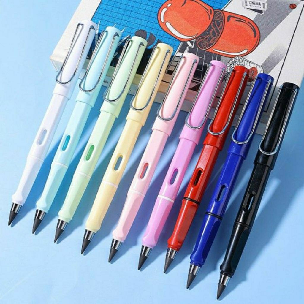 

Pensil Unlimited Ajaib Eternal + Eraser Pensil Abadi Plus Penghapus Perlengkapan Sekolah Souvernir hadiah Alat Tulis Kantor ATK