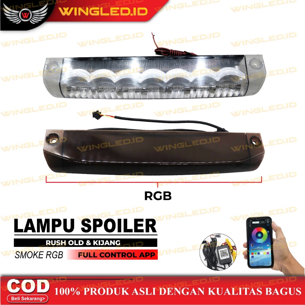 Lampu Spoiler Universal RUSH LAMA 2015-2017/KIJANG KAPSUL/LGX RGB Ori Aksesoris Mobil KHUSUS SPOILER