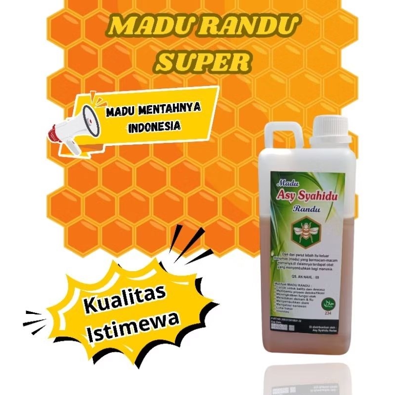 

Best Natural Honey Madu Randu Super Murni 1Kg 100% Asli Tanpa Campuran
