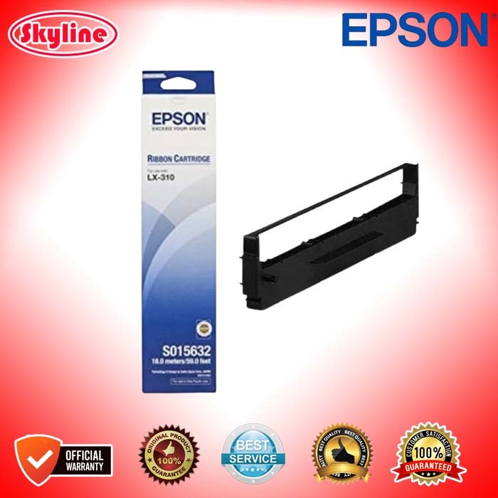 Printer Ribbon Epson LX-310 Ribbon Cartridge LX 310 LX310 Original Produk