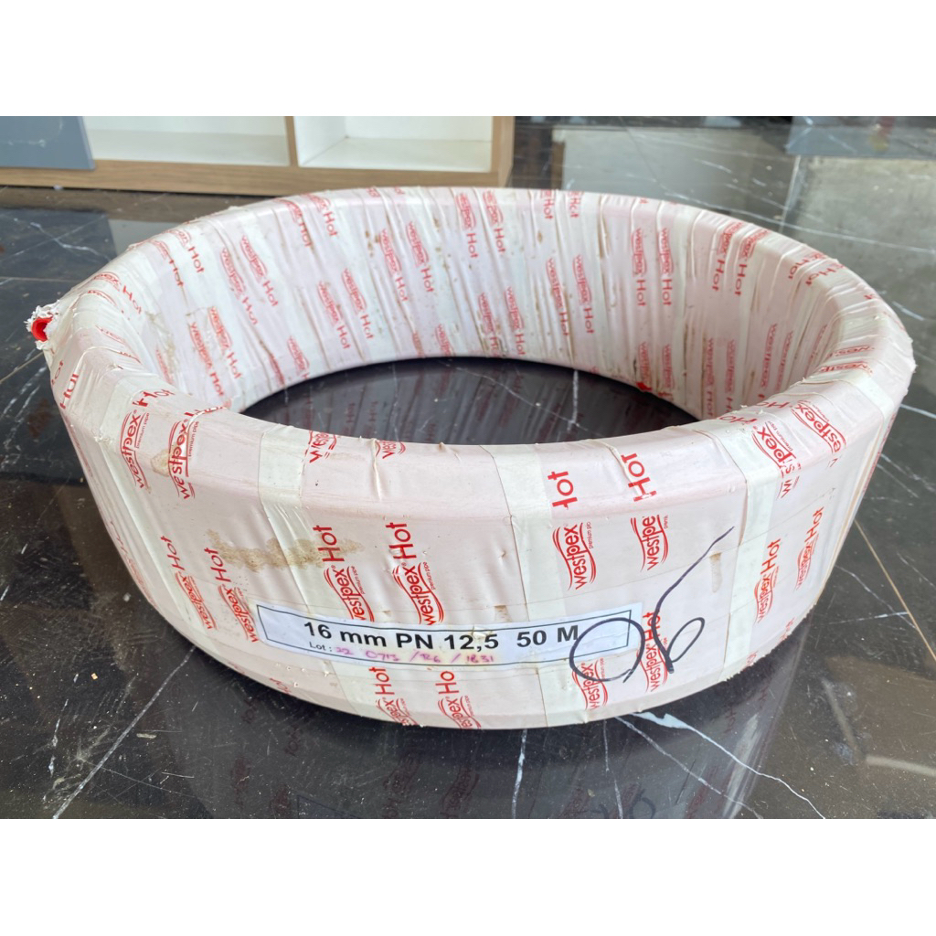 westpex hot merah, pipa selang air panas 1/2 inci