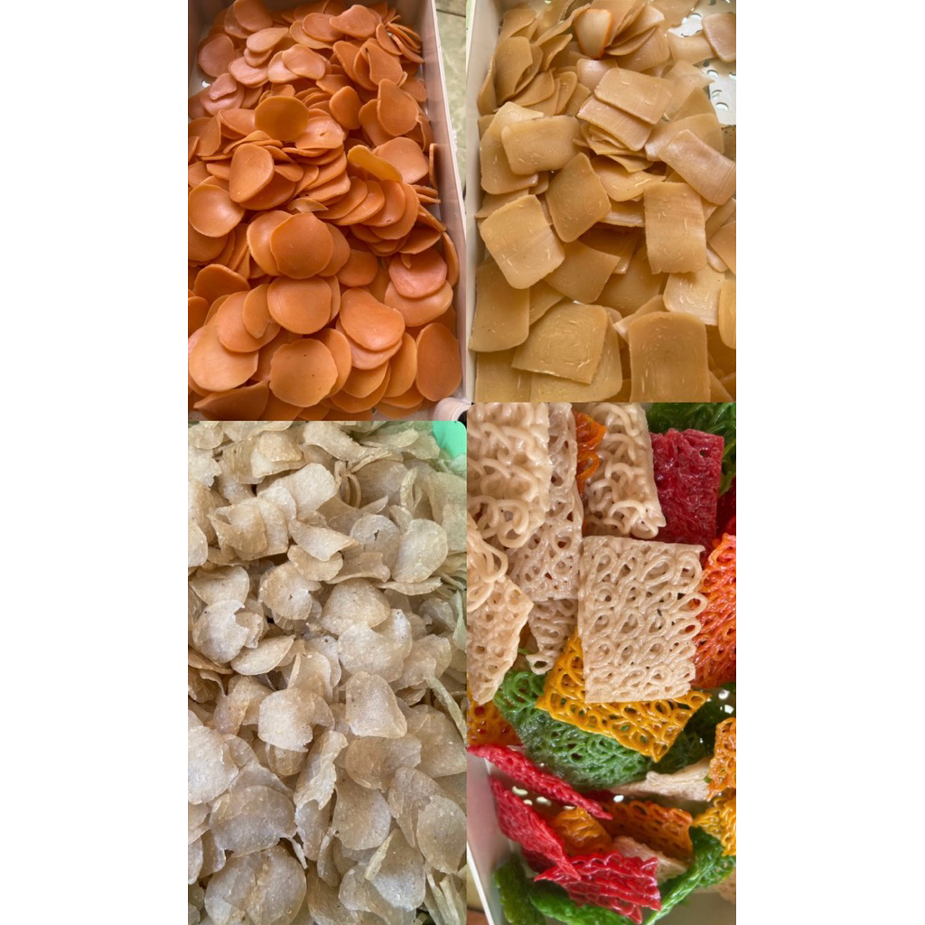

Aneka Varian Krupuk Mentah Warna Warni / Krupuk kanji /Krupuk kasandra