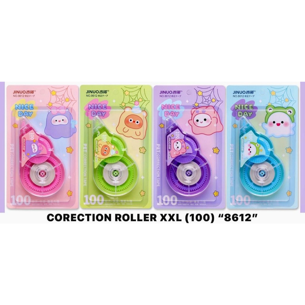 

[ PCS ] Correction Tape Fancy JUMBO 100 Meter / Tip-Ex Kertas Anak Fancy Lucu Besar 100 Meter / Stipo Kertas Lucu 100 Meter