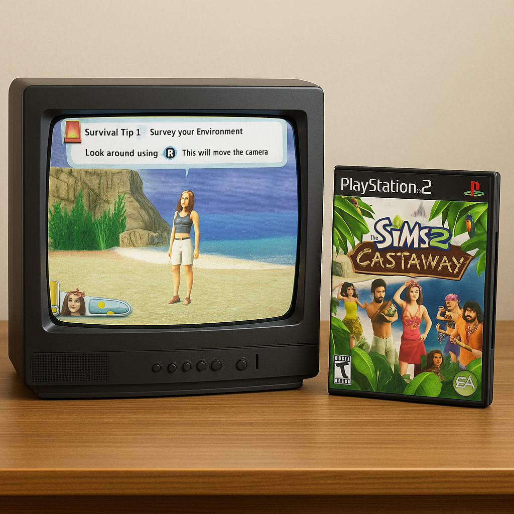 [ Game PS2 Playstation 2 ] The Sims 2: Castaway