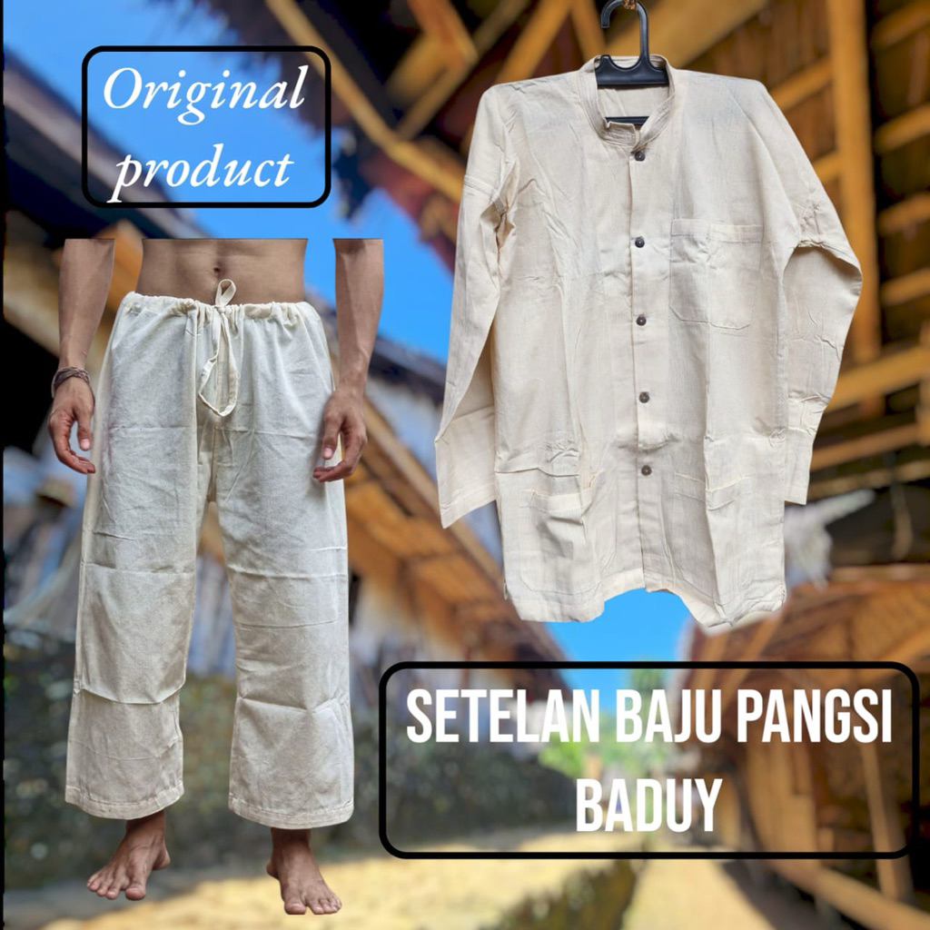 setelan baju pangsi Baduy baju adat suku Baduy