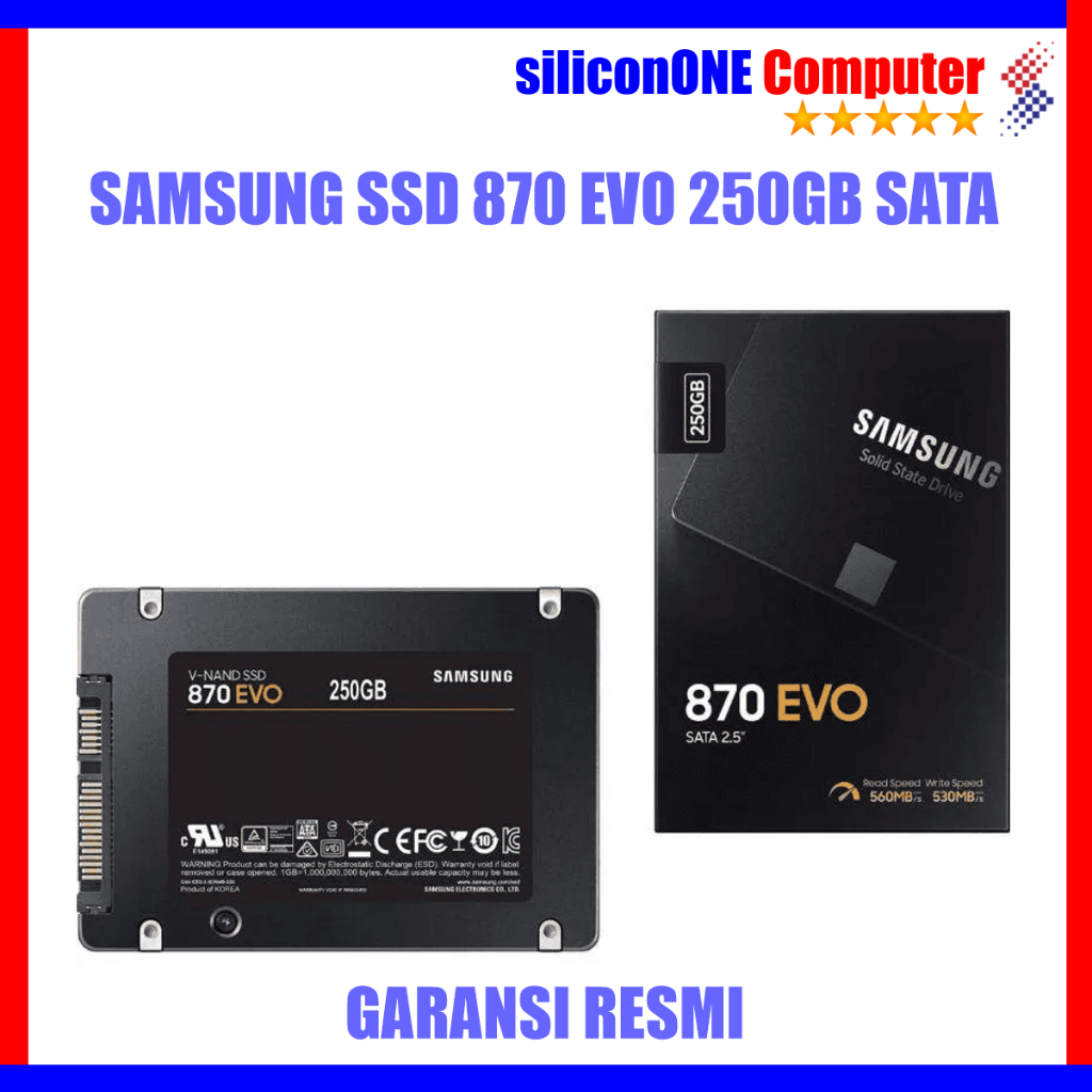 Samsung SSD 870EVO - 250GB 870 EVO 250 GB SATA