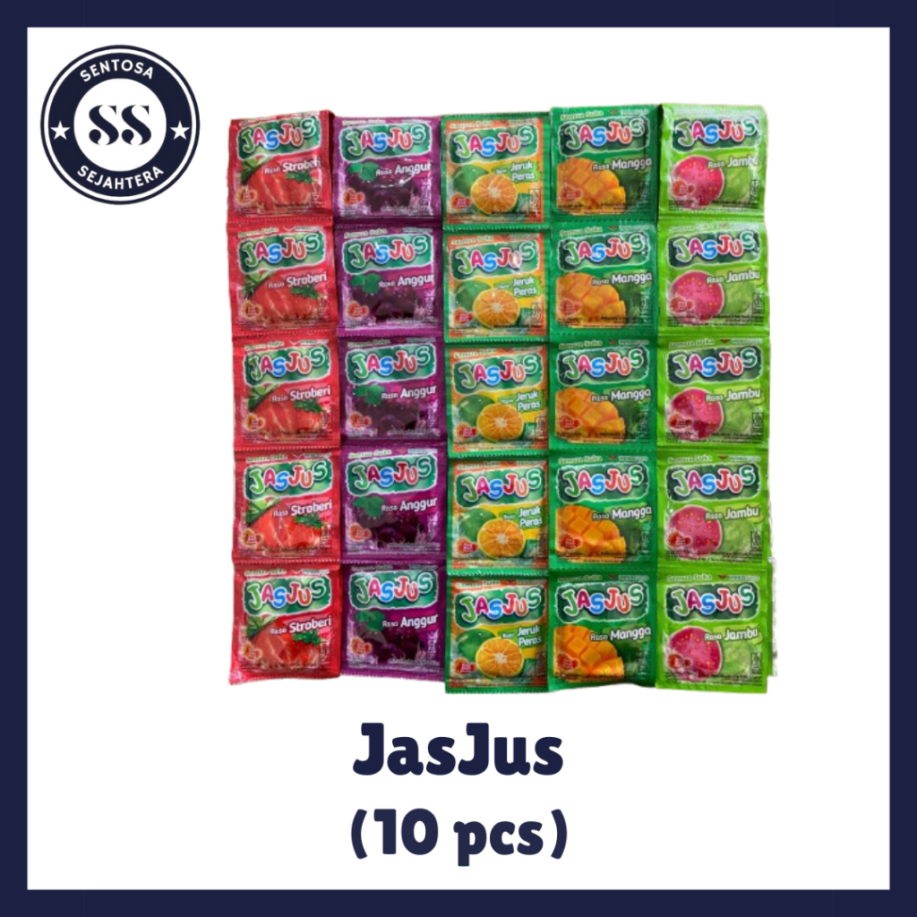 JasJus Renceng / Renteng isi 10 Sachet Jas Jus Aneka Rasa