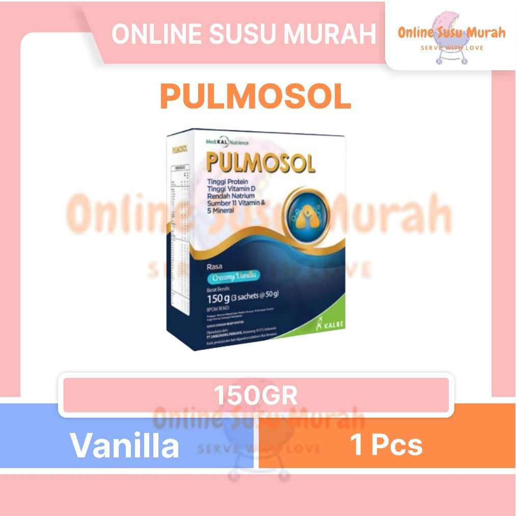 

PULMOSOL VANILA 150 GR EXP DES 2025 SUSU DEWASA 150GR SSKD