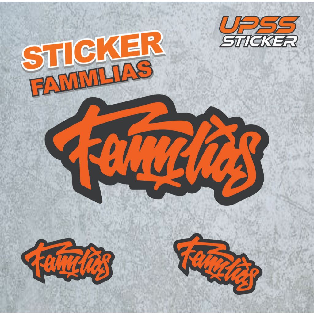 Stiker/Sticker Brand Distro Familias