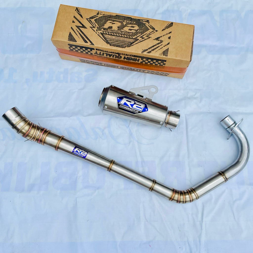 Knalpot Kompetisi Dragbike Tiger vixion Fu Mp Original R2 Muffler