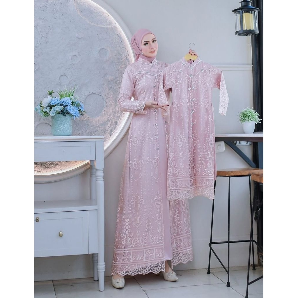 (COD)GAMIS REGINA COUPLE IBU DAN ANAK / GAMIS COUPLE IBU DAN ANAK KEKINIAN / GAMIS PESTA / GAMIS COU