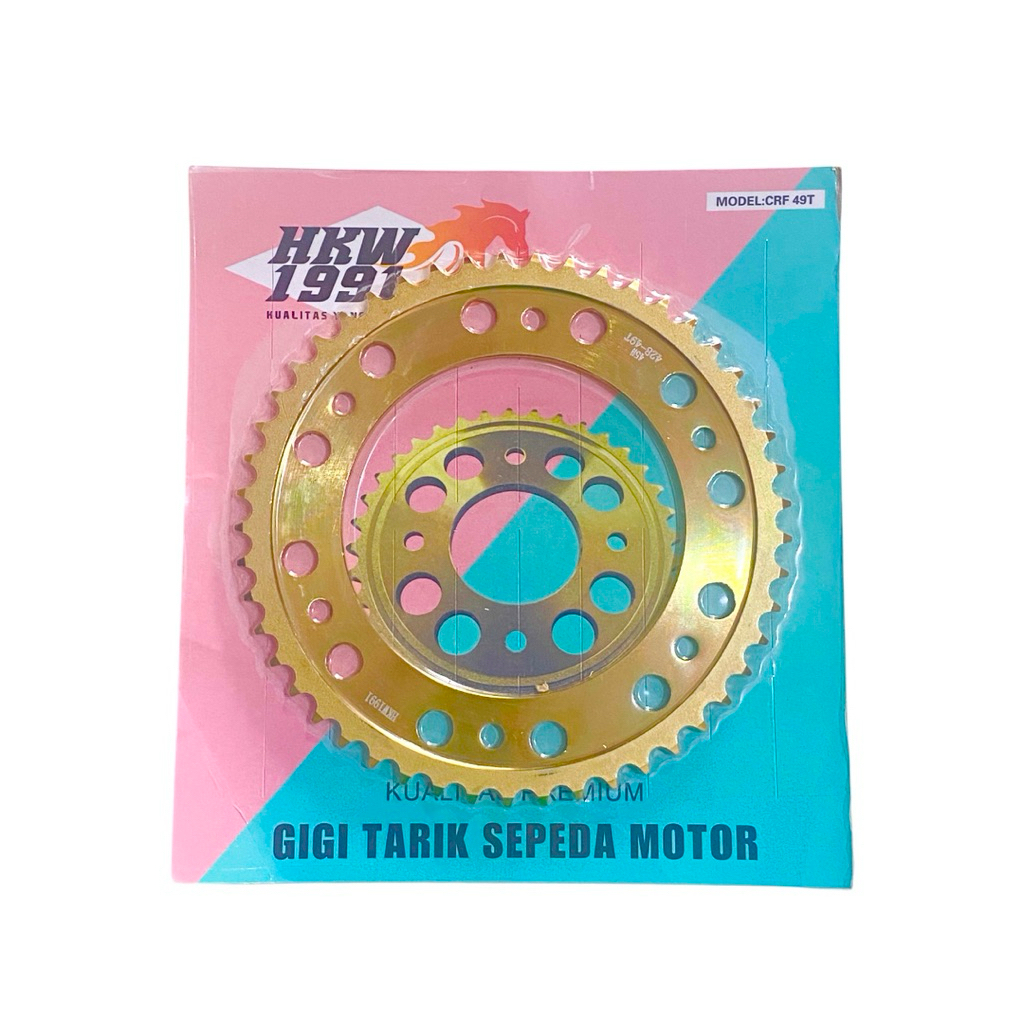 GEAR BELAKANG CRF150L 45T,46T,47T,48T,49T,50T,51T,52T HKW1991