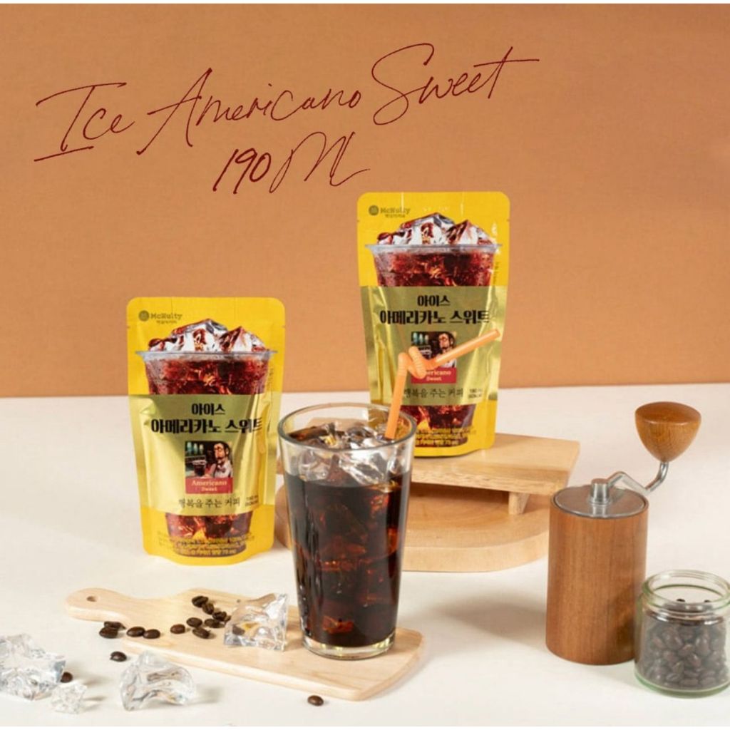 

McNulty Ice Americano Sweet 190ml - Minuman Kopi Manis Korea Halal