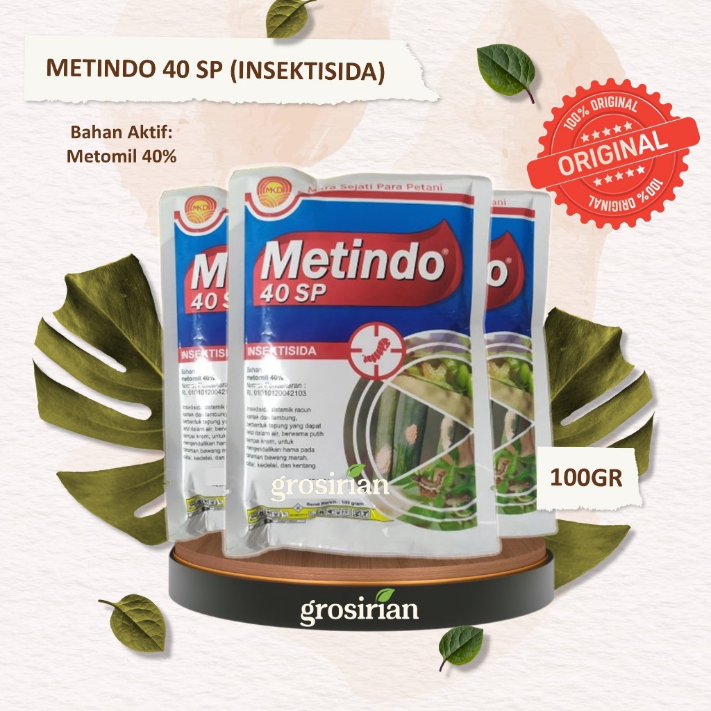 METINDO 40 SP - 100 GRAM INSEKTISIDA OBAT PEMBASMI HAMA ULAT GRAYAK, KUTU DAUN, ULAT PENGGULUNG DAUN