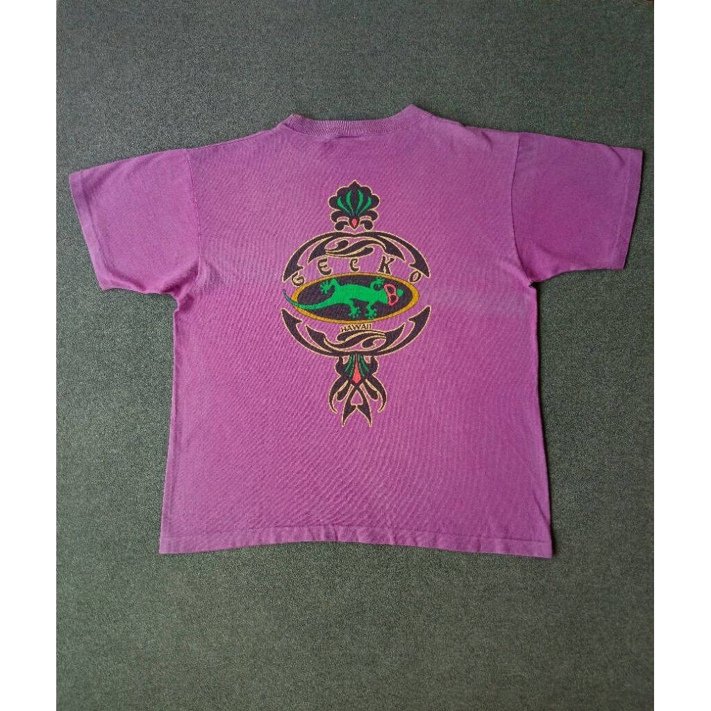 Kaos 90s Gecko Hawaii Faded Purple - L Boxy Fit
