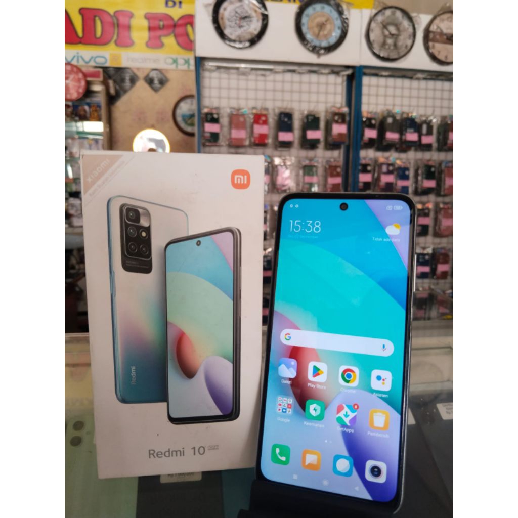HP SECOND MURAH BERGARANSI REDMI 10 2022 RAM 6+2/128 KOTAK