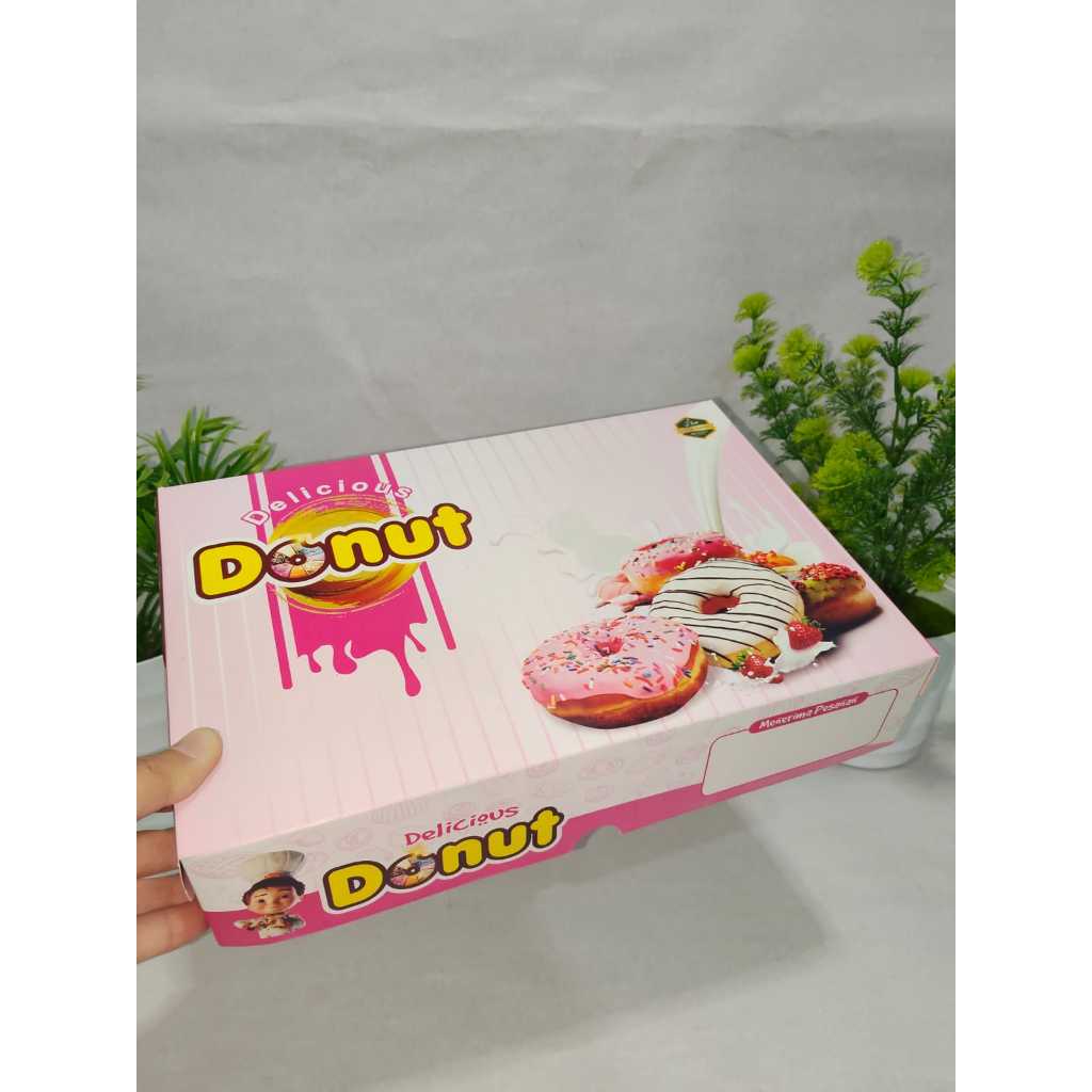 Dus donat isi 6 atau 9 ukuran L (uk 27x18,5x5,5cm) bahan ivory ready stock
