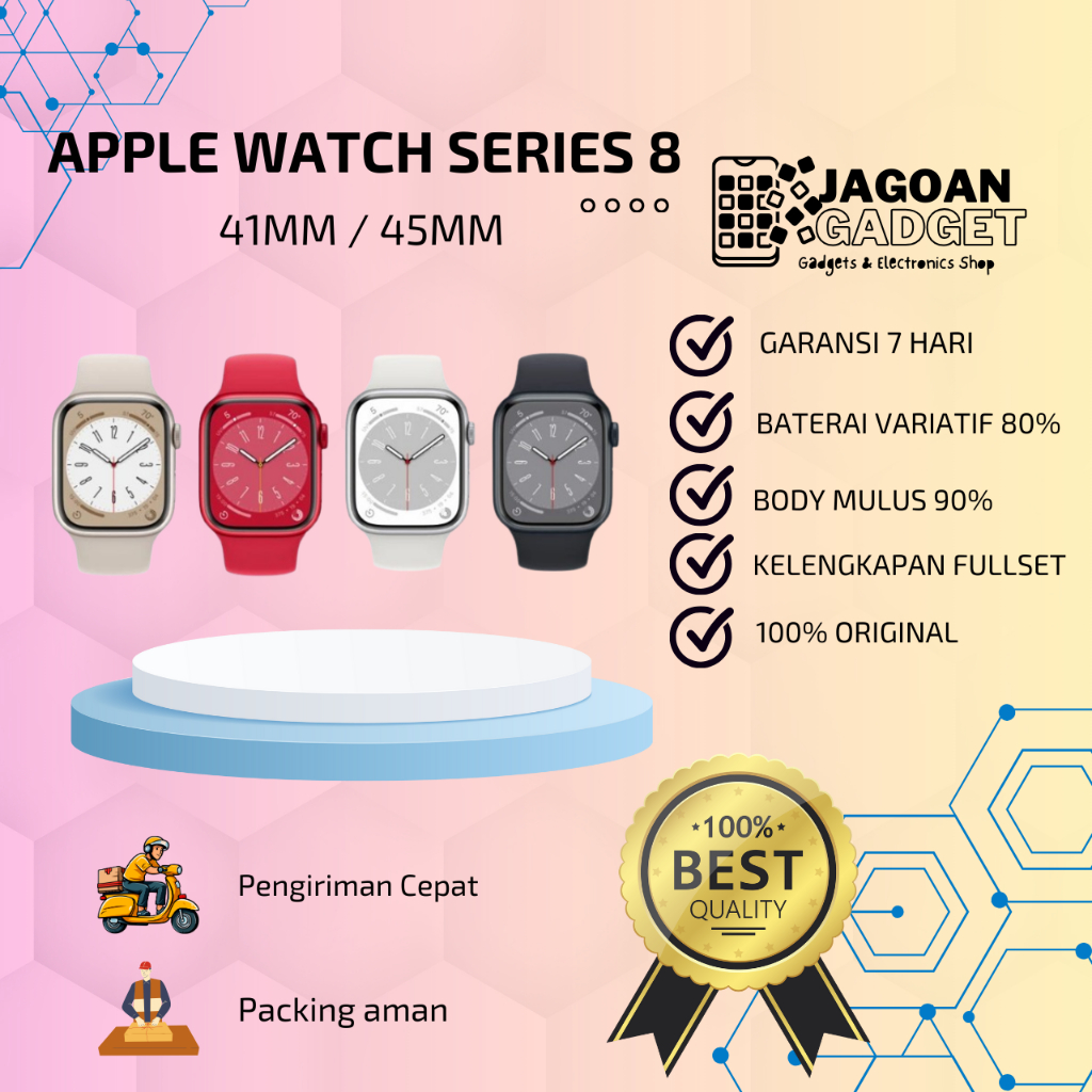 Apple Watch / iWatch Series 8 41MM 45MM Second ORIGINAL | JAGOAN GADGET