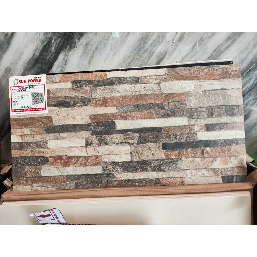 KERAMIK DINDING MATT 30X60 CARIBBEAN SAND 302009 BY SUN POWER CERAMICS KW A KERAMIK DINDING 30X60 KE