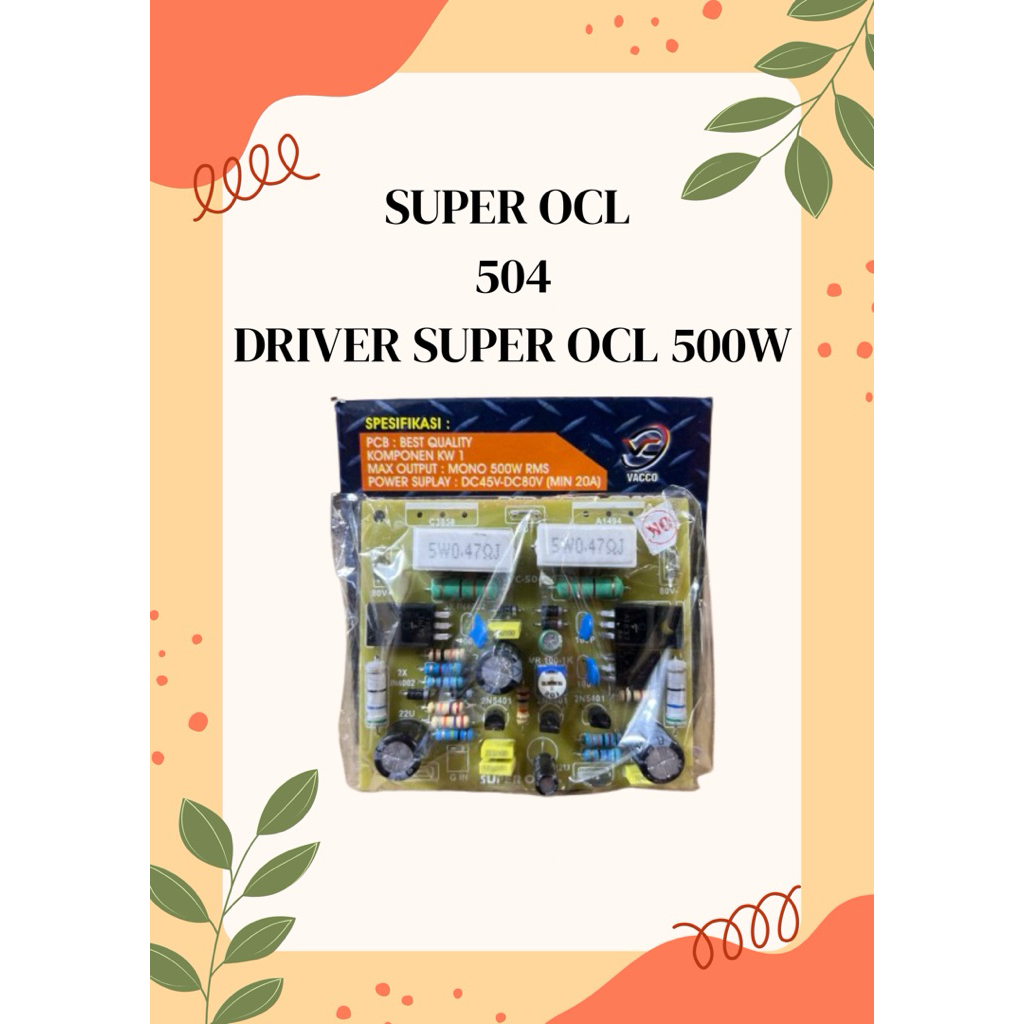 SUPER OCL 504/506 DRIVER SUPER OCL 150 Watt