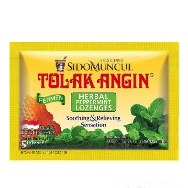 

PERMEN TOLAK ANGIN HERBAL SIDO MUNCUL 1 SACHET @ 5 BUTIR