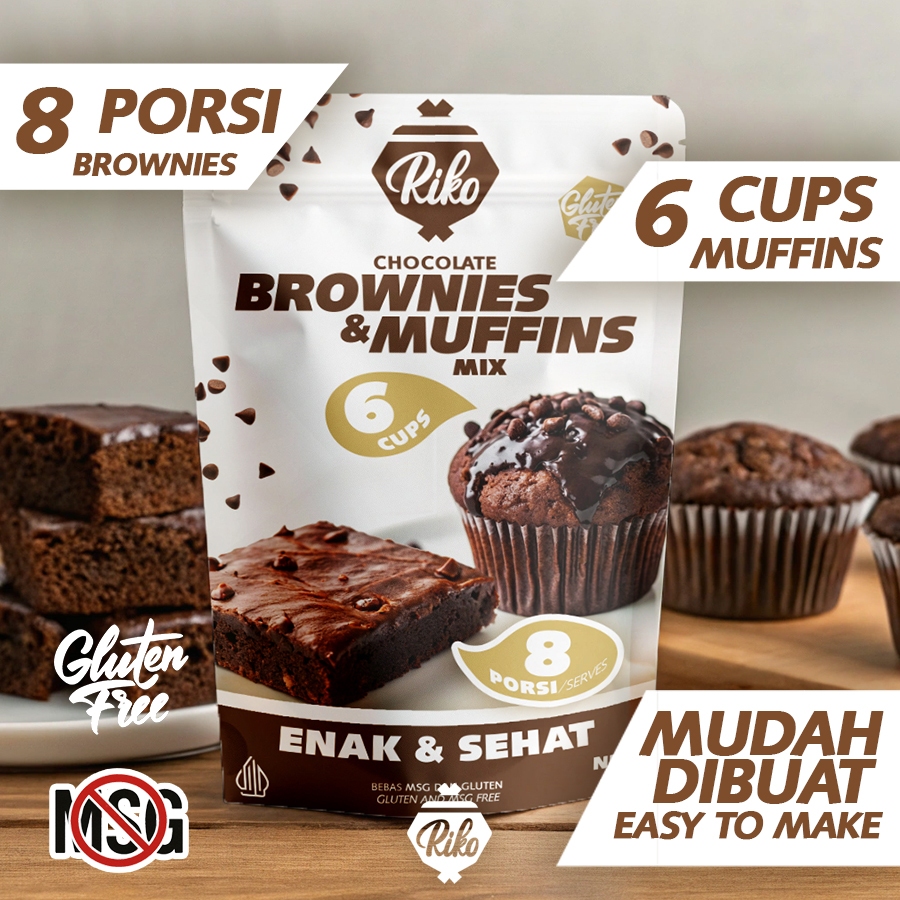 

CHOCOLATE BROWNIES & MUFFINS MIX/ BROWNIES & MUFFINS MIKS ,MUDAH DAN ENAK!