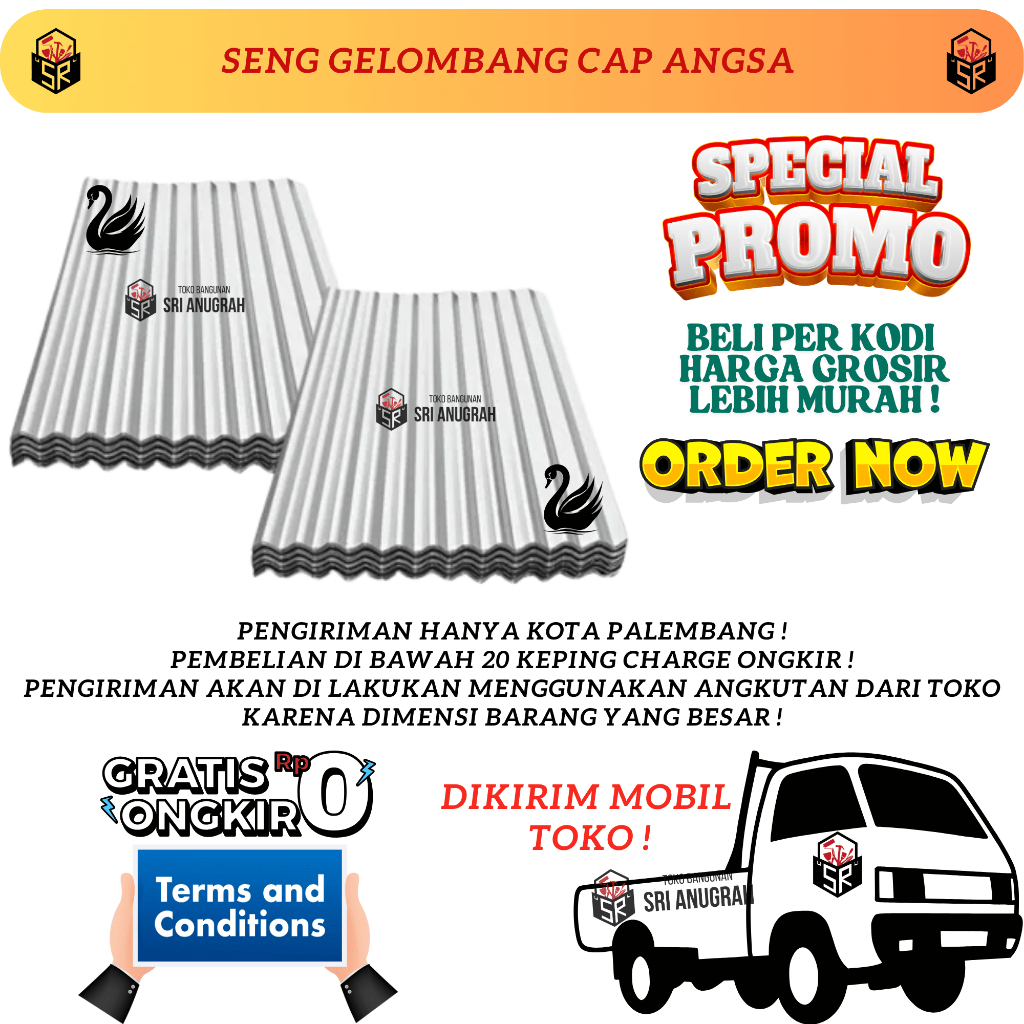 Seng Gelombang ANGSA 5KK / 6KK / 7KK / 8KK / 9KK / 10KK