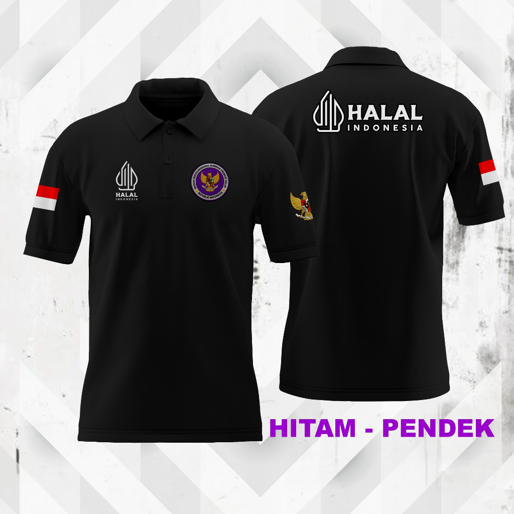 KAOS POLO SHIRT BAJU HALAL  PPH PRODUK HALAL 2025 | PENDAMPING PRODUK HALAL | PENDEK