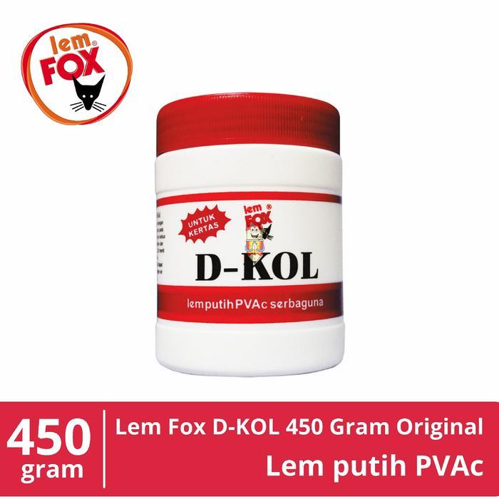 

Lem Fox D-KOL Putih PVAc Serbaguna 450 Gram Original | Lem Kertas, Kayu, Kerajinan