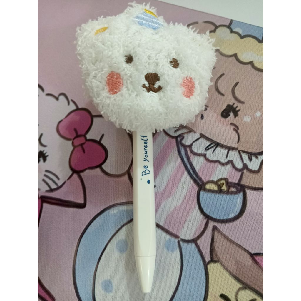 

Pen Boneka Bear Putih Tinta Hitam
