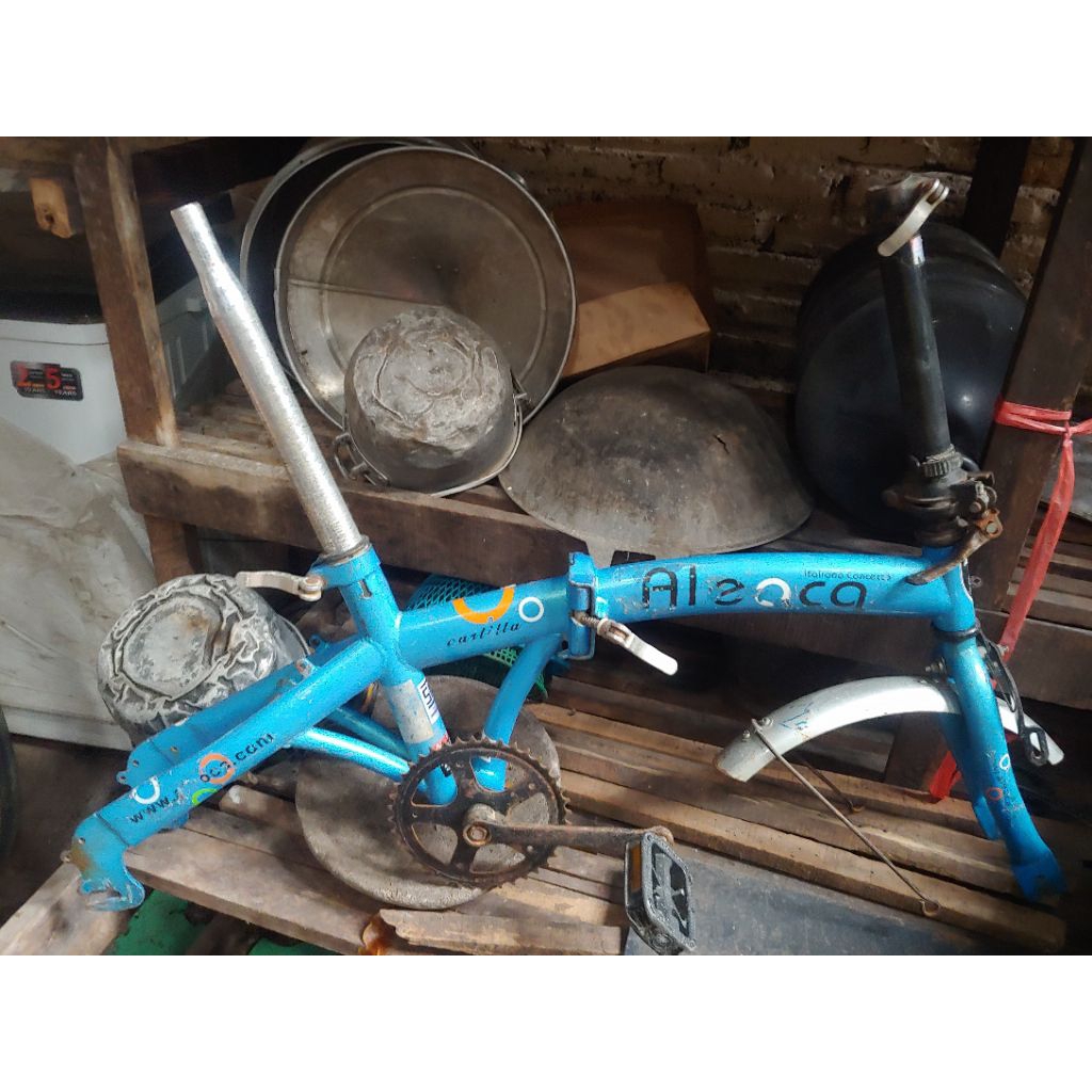 frame seli rangka sepeda lipat Aleoca ring 16