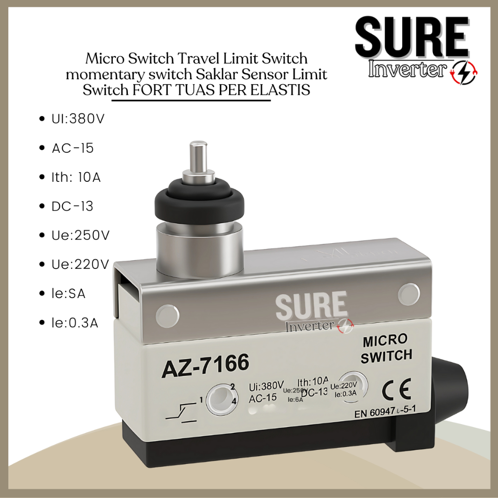 Limit switch Micro Switch Travel Limit Switch micro saklar sensor limit switch AZ-7166 1NO 1NC water