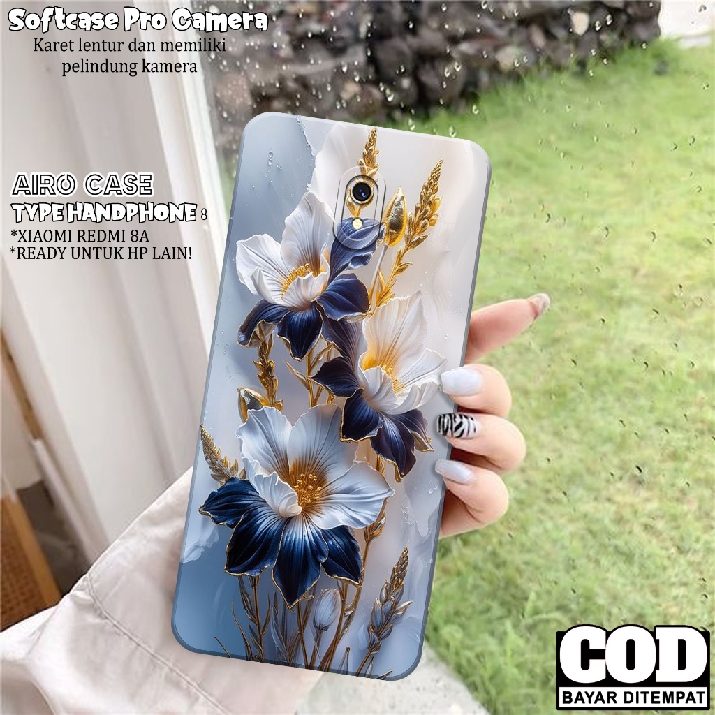 Case Xiaomi Redmi 8A - Softcase Xiaomi Redmi 8A - Fashion Case BUNGA - Casing Xiaomi Redmi 8A - Soft