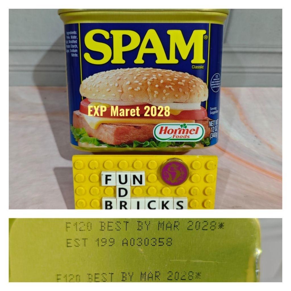 Hormel Spam Classic USA Meat Pork Luncheon Daging Olahan Kaleng 340gr