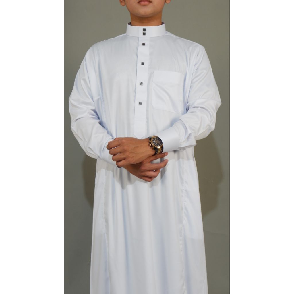 JUBAH SAUDI ALMAMLAKAH PREMIUM LENGAN MANSET | JUBAH SAUDI PRIA | AL MAMLAKAH