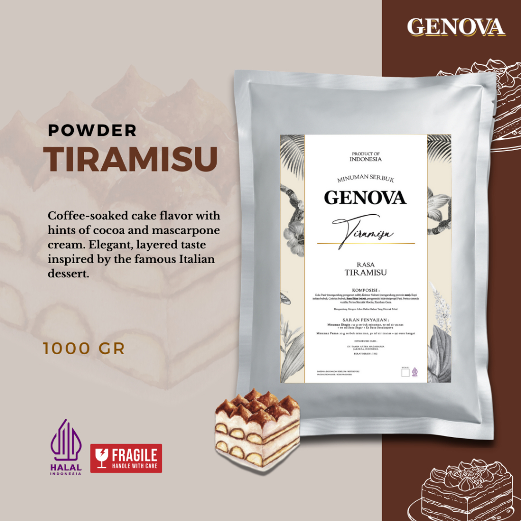 

GENOVA Tiramisu Powder - 1000gr