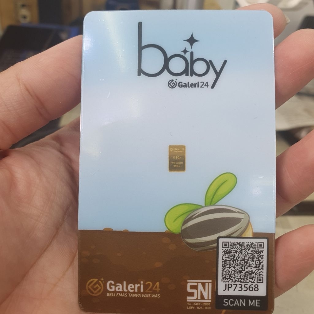 Logam mulia galeri24 baby berat 0,1gram