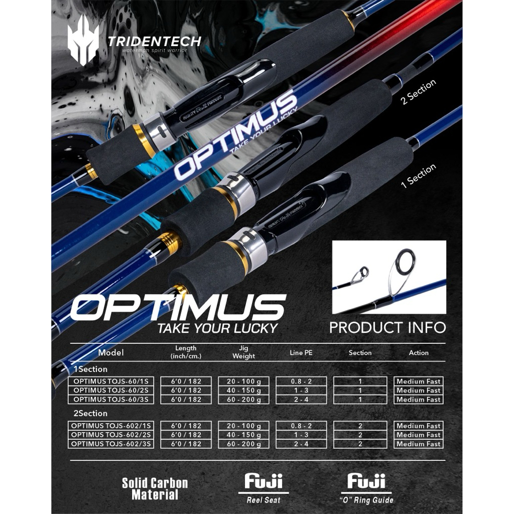 JORAN TRIDENTECH OPTIMUS / JIGGING ROD / JORAN SPINNING & OVERHEAD