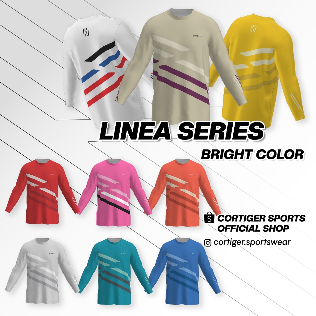 Cortiger Linea Series - Jersey Running Lengan Panjang Wanita / Kaos Olahraga Lengan Panjang Wanita /