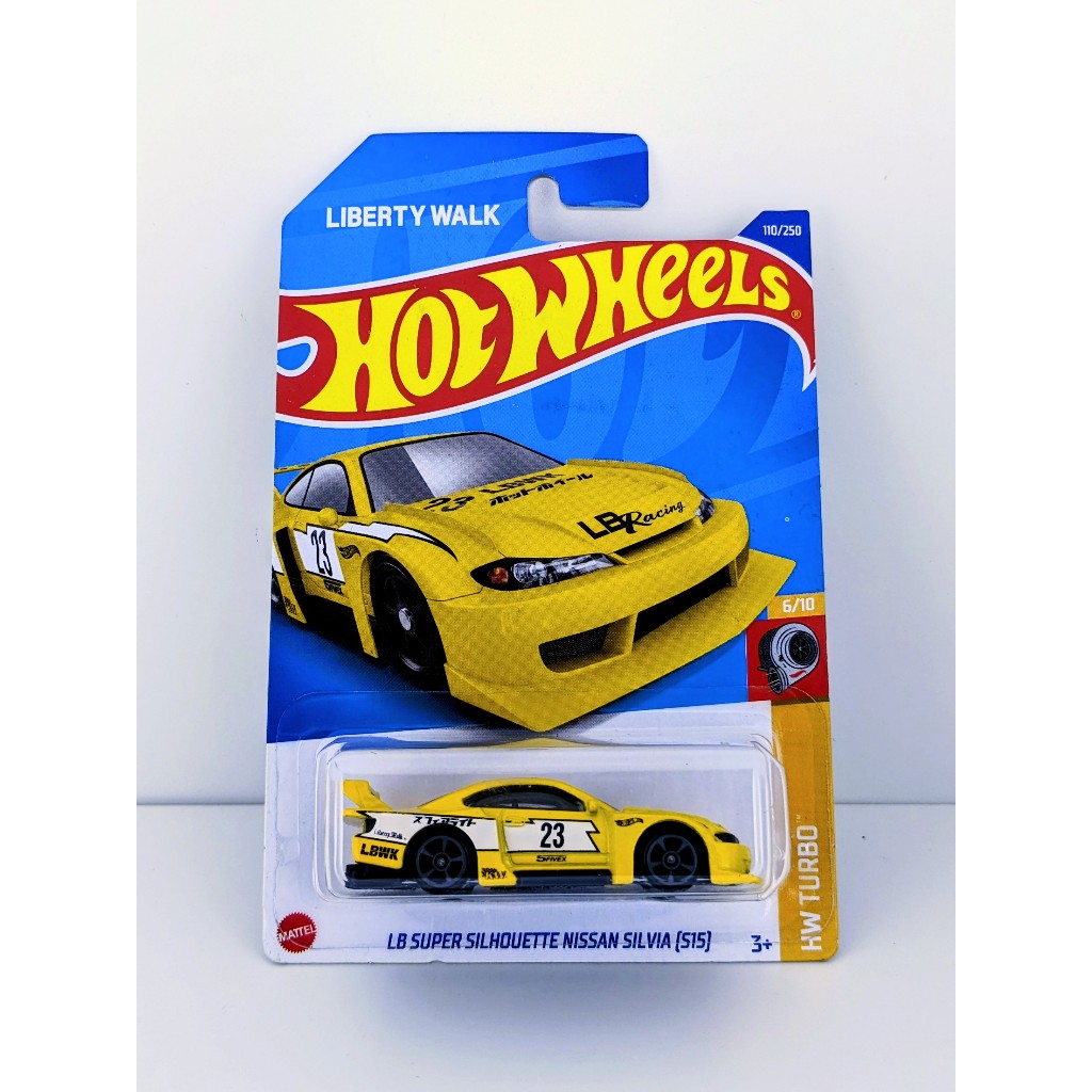 Hot Wheels LB Super Silhouette Nissan Silvia S15 LBWK Yellow Free Protector