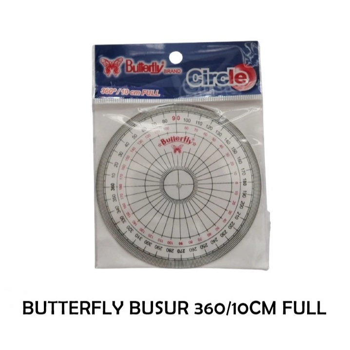 

(MURAH) MISTAR BUTTERFLY BUSUR DERAJAT BULAT 360/10CM & 360/15CM